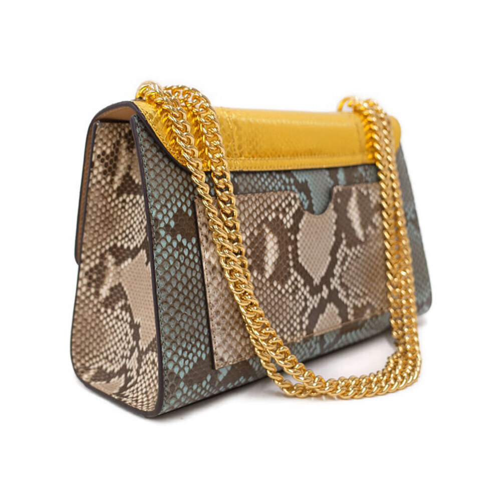 Gucci Padlock Python Chain Shoulder Bag - image 2
